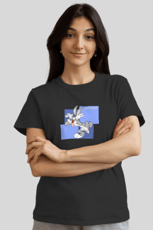 Women’s Bugs Bunny Regular Graphic Printed T-Shirt