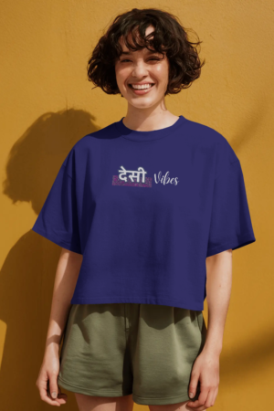Desi Vibes Only T-shirt For Women Oversized Premium Fabric T-Shirt