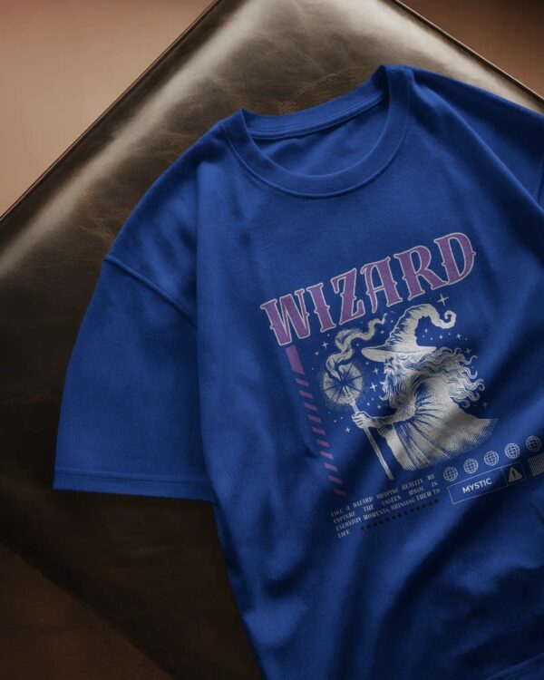 Wizard T-shirt For Women Oversized Premium Fabric T-Shirt - Image 3