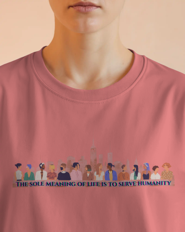 Serve Humanity T-shirt For Women Oversized Premium Fabric T-Shirt - Image 2